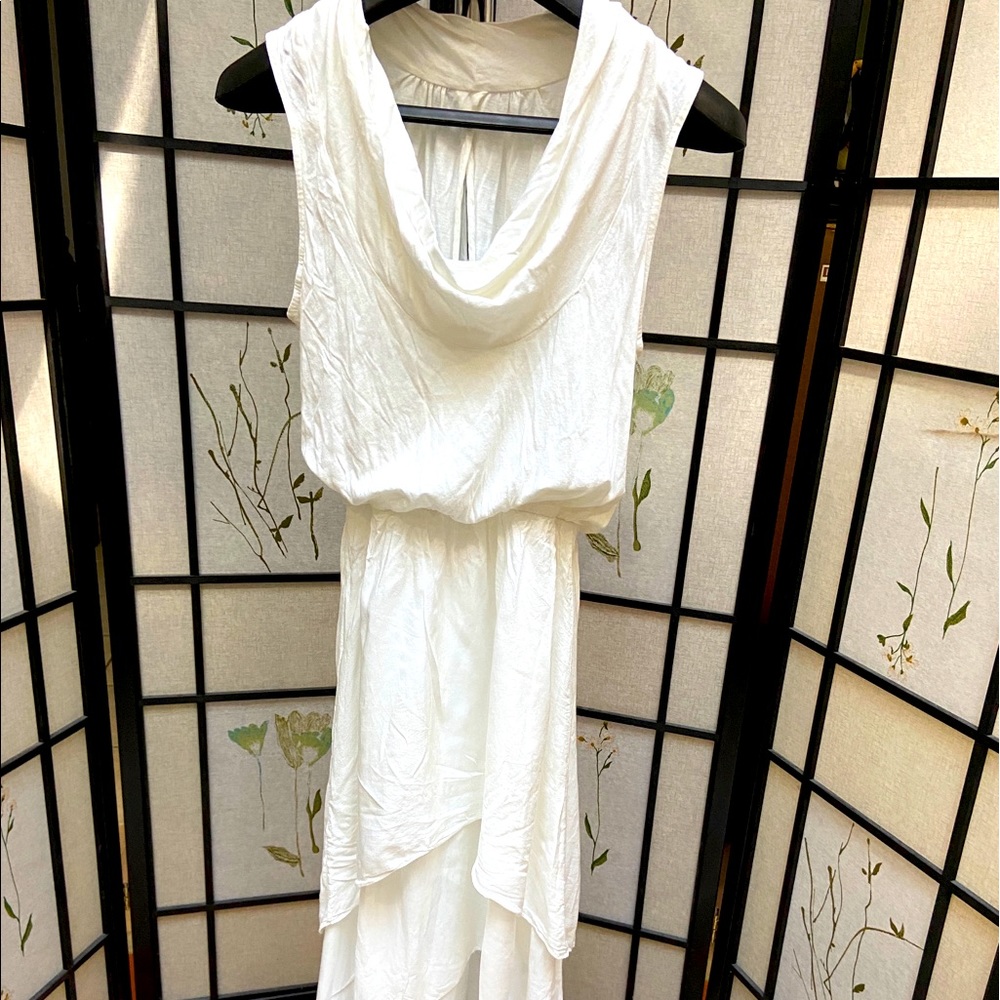 Ella Moss white sheath maxi dresses